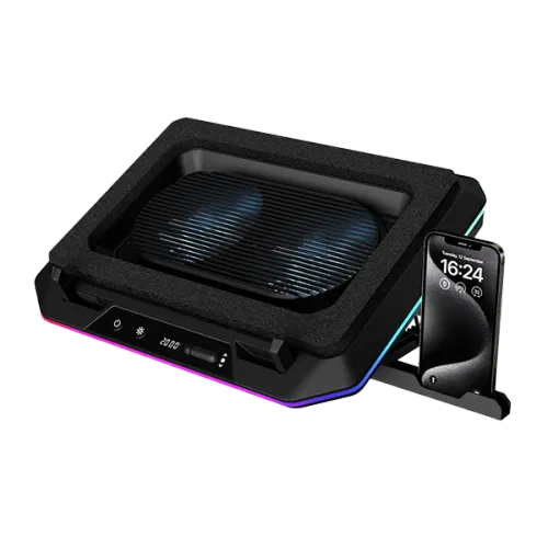 GAMDIAS AETHER P1 RGB LAPTOP DUAL FAN COOLING PAD
