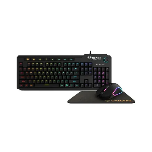 Gamdias ARES P2 RGB Gaming Keyboard and Ergonomic Mouse with Mat