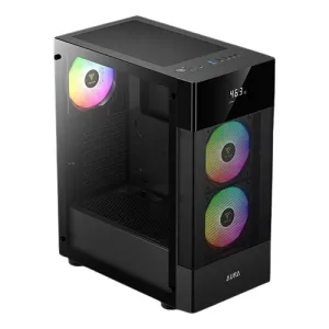 Gamdias AURA GC5 ELITE WITH DIGITAL DISPLAY ARGB MID-TOWER CASE BLACK