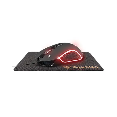Gamdias E3 RGB Gaming Mouse With Mat Zeus E3