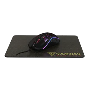 GAMDIAS ZEUS M4 – 12800DPI RGB Gaming Mouse + Mouse Mat Combo
