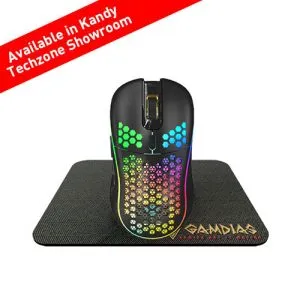 Gamidas ZEUS M4 Gaming Mouse (+NYX | E1 Mouse Mat)