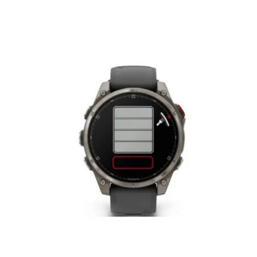 Garmin Fenix 8 Pro AMOLED 47mm Sapphire Titanium - Graphite/Black Silicone Smart Watch