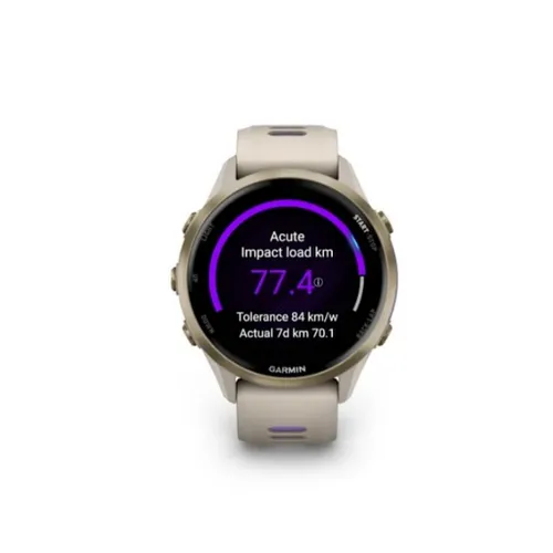 Garmin Forerunner 970 47mm Soft Gold Titanium French Grey Translucent Indigo Smart Watch