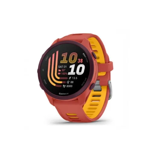 Garmin Forerunner® 170 Music 42mm | Red Pink - Red Pink/Mango Smart Watch