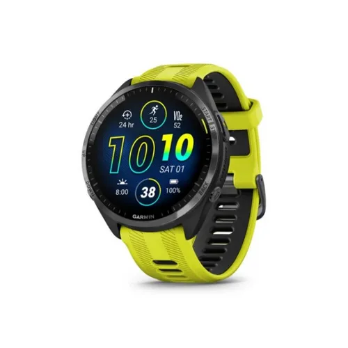 Garmin Forerunner® 965 | Carbon Grey DLC-Amp Yellow Titanium Smart Watch