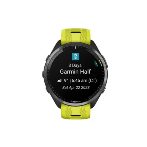 Garmin Forerunner® 965 | Carbon Grey DLC-Amp Yellow Titanium Smart Watch