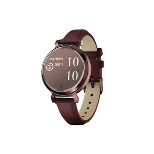 Garmin Lily 2 Classic 35mm Dark Bronze/Mulberry Leather Smart Watch