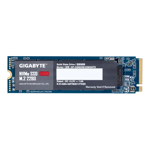 GIGABYTE 256GB M.2 PCIe NVMe SSD (Not Sold Separately)