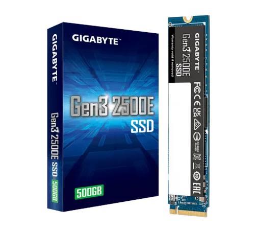 GIGABYTE 500GB Gen3 2500E M.2 PCIe NVMe SSD