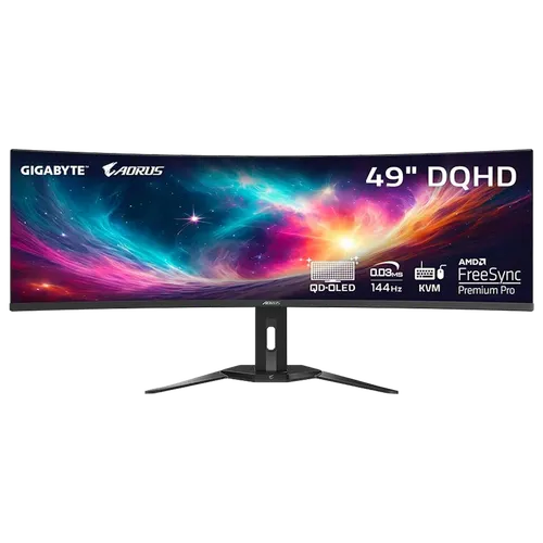GIGABYTE AORUS CO49DQ EK QD-OLED Curved Gaming Monitor