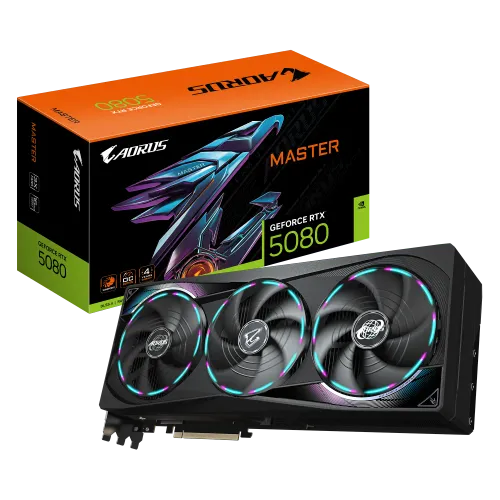 GIGABYTE AORUS GeForce RTX 5080 Master 16G Graphics (Coming Soon)