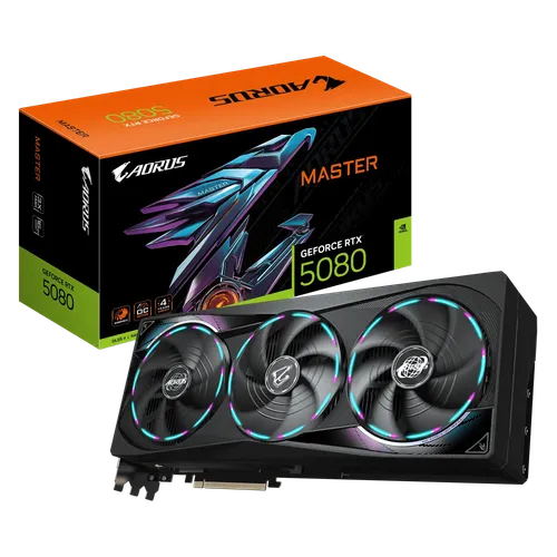 GIGABYTE AORUS GeForce RTX 5080 Master 16G Graphics (Coming Soon)