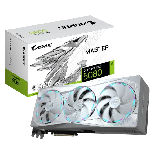Gigabyte AORUS GeForce RTX 5080 Master ICE 16G Graphics Card