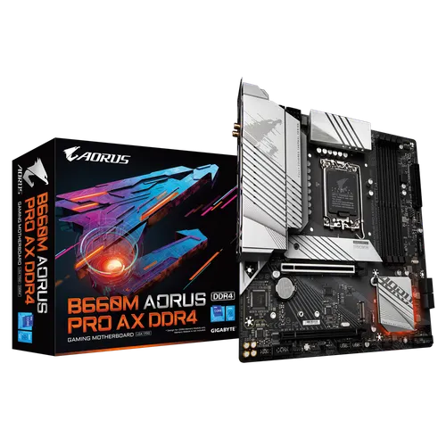 Gigabyte B660M AORUS PRO AX DDR4 LGA1700 MATX Motherboard