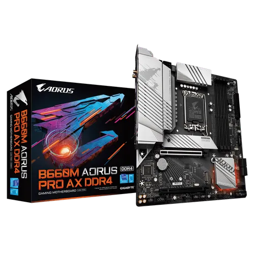 Gigabyte B660M AORUS PRO AX DDR4 LGA1700 MATX Motherboard