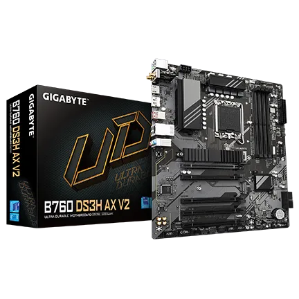 GIGABYTE B760 DS3H AX V2 Motherboard (Wifi)