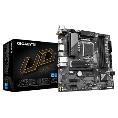 Gigabyte B760M DS3H AX DDR5 Motherboard (Wifi)