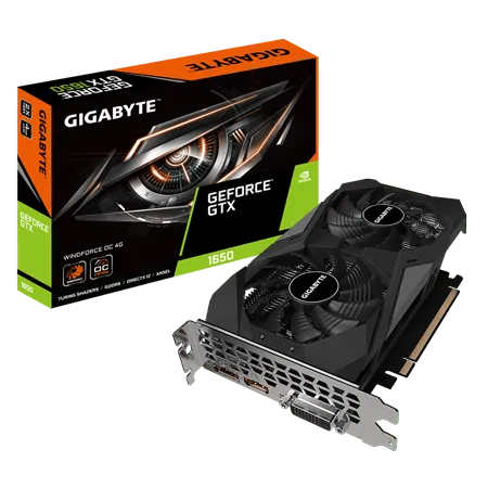 Gigabyte GeForce GTX 1650 D6 WINDFORCE OC 4G Graphics Card