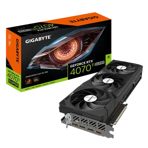 Gigabyte GeForce RTX 4070 Ti SUPER WINDFORCE MAX OC 16G Graphic Card