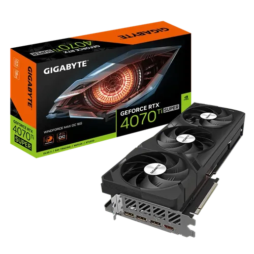 Gigabyte GeForce RTX 4070 Ti SUPER WINDFORCE MAX OC 16G Graphic Card