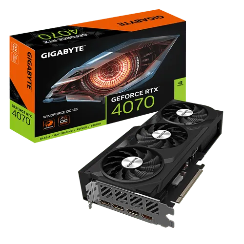 Gigabyte GeForce RTX 4070  WINDFORCE OC 12G Graphics Card