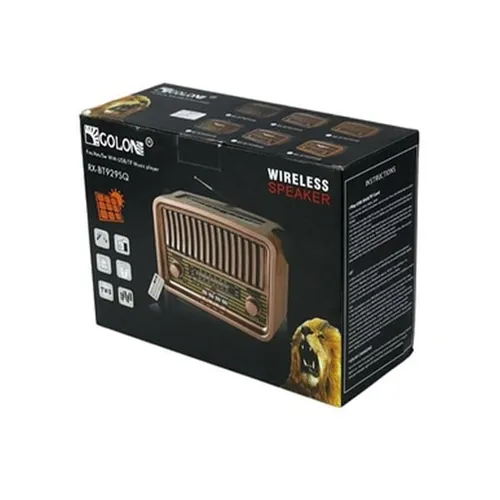Golon RX-BT929 Bluetooth Retro Vintage Speaker with Radio