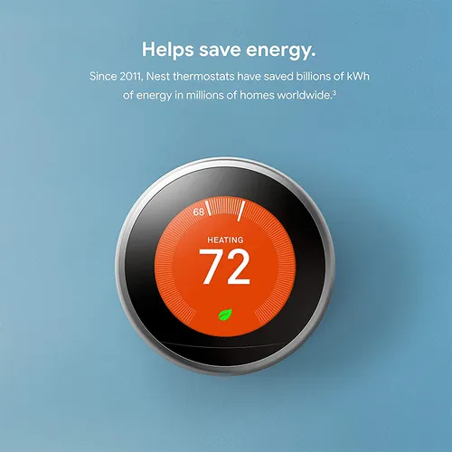 Google Nest Learning Thermostat – Black