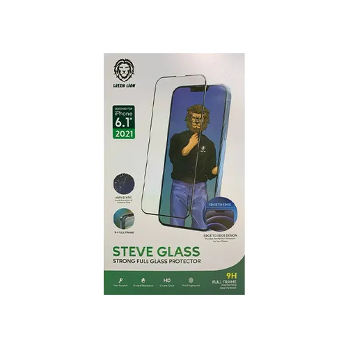 Green 9H Steve Glass Strong Full Screen Tempered for iPhone 13 Pro