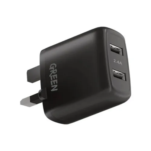Green Lion 12W Dual Port USB Compact Wall Charger