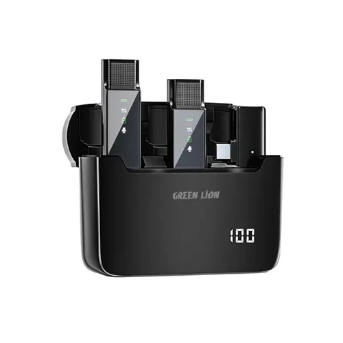 Green Lion 2 in 1 Digital Display Microphone with Type-C Connector