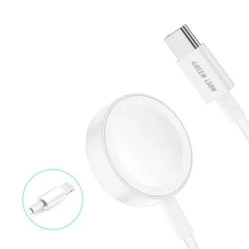 Green Lion 2 in 1 Magnetic Wireless Charging Cable 1.1M 10W for iWatch