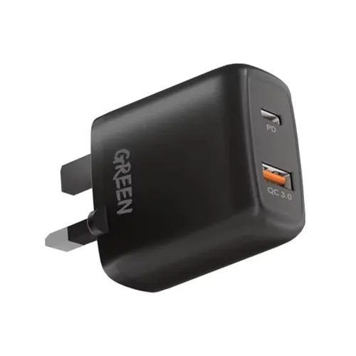 Green Lion 20W PD+QC3.0 Dual USB Port Wall Charger