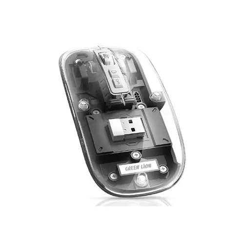 Green Lion 2400DPI 400mAh Transparent Mouse