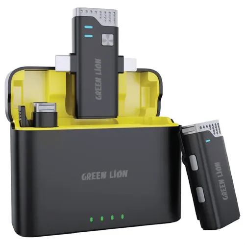 Green Lion 3 In 1 360° Microphone With Type-C/ Lightning/and AUX