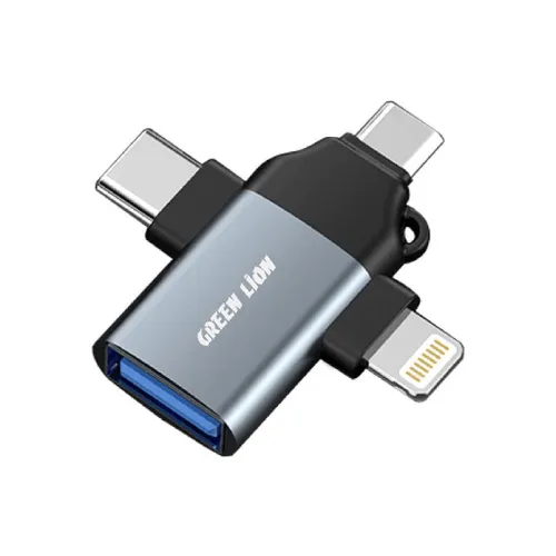 Green Lion 3 in 1 OTG ( Lightning / Micro / Type-C )