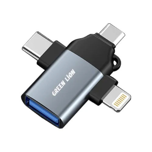 Green Lion 3 in 1 OTG ( Lightning / Micro / Type-C )