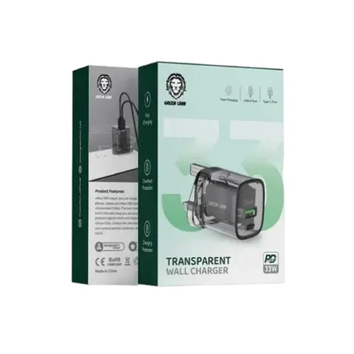 Green Lion 33W Transparent Wall Charger