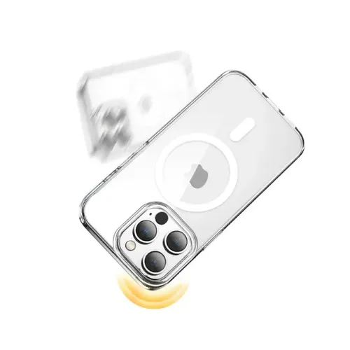 Green Lion 360A° Anti-Shock Creative Magnetic Case for iPhone 14, Anti-Scratch, Easy Access to All Ports, Drop Protection - Clear