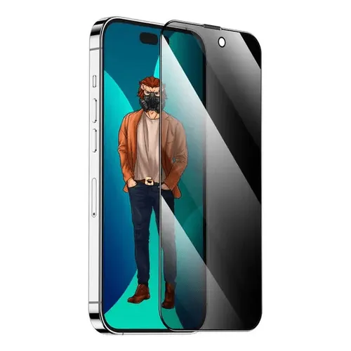 Green Lion 3D Desert Privacy Anti-dust Screen Glass for iPhone 14 Series