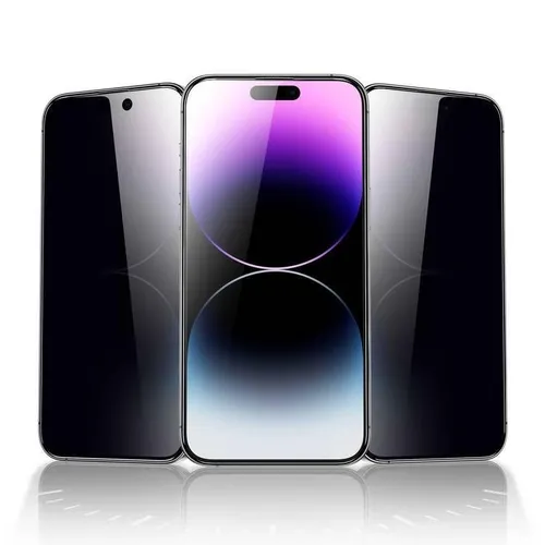 Green Lion 3D PET Pro Privacy Screen Protector For iPhone 15 Pro Max - Black