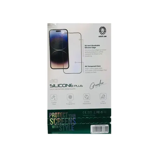 Green Lion 3D Silicone Plus High Definition Edge Glass for iPhone 15 Pro/ iPhone 15 Pro Max