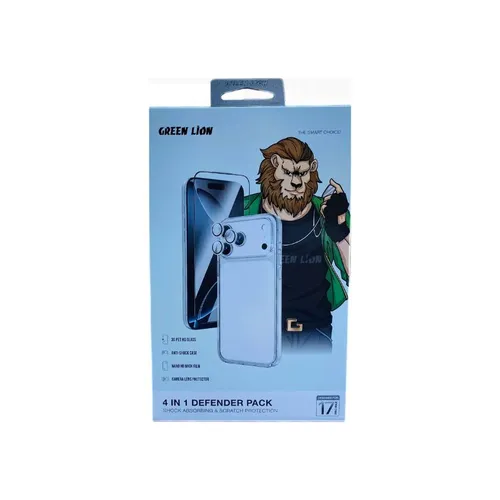 Green Lion 4 in 1 Defender Pack For iPhone 17 Pro Max