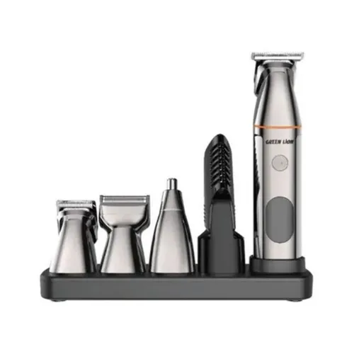 Green Lion 5 in 1 Multifunctional Hair Clipper Set with Charging Base