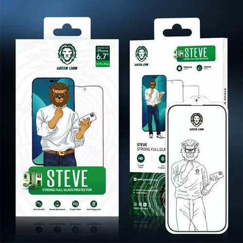 Green Lion 9H Steve Glass Strong Full Screen Tempered for iPhone 14 Pro