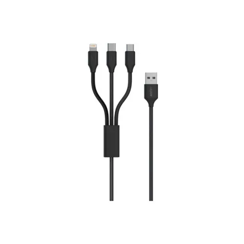 Green Lion Braided 3-in-1 Fast Charging Cable