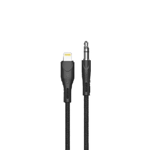 Green Lion Braided Lightning to 1.2meter Male Aux Audio Cable