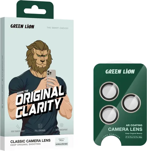 Green Lion Classic Camera Lens for iPhone 16 Pro Max