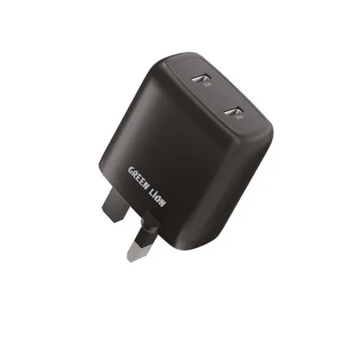 Green Lion Compact Charger Dual Port USB-C Charger 40W