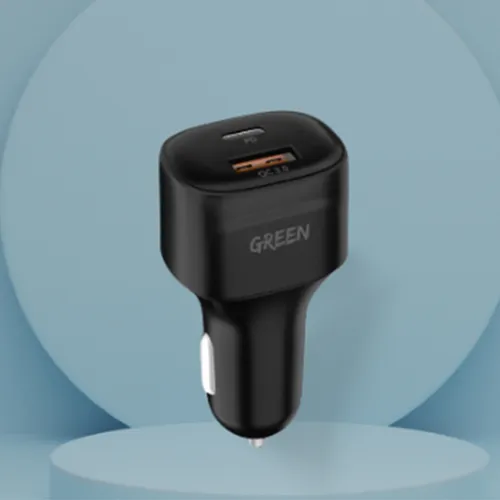 Green Lion Compact Dual Port 20W USB + Type-C Car Charger